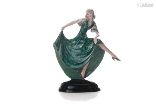 AUSTRIAN GOLDSCHEIDER PORCELAIN DANCER FIGURE