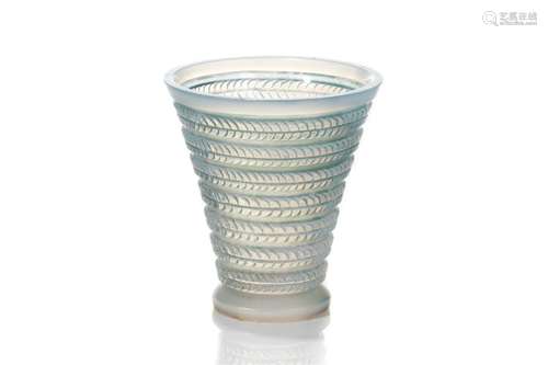 RENE LALIQUE CYTISE OPALESCENT GLASS VASE