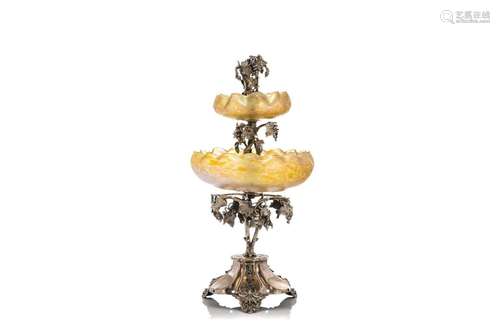 AUSTRIAN JUGENSTIL SILVERPLATE CENTREPIECE