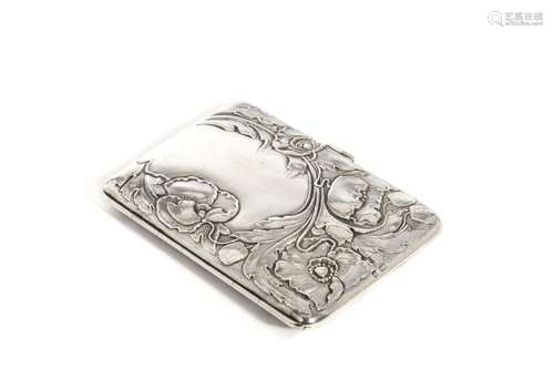 ART NOUVEAU ENGLISH SILVER AID MEMOIRE PURSE