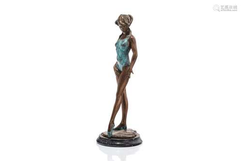 ART DECO BRONZE FIGURE BY FERNANDO REGAZZO