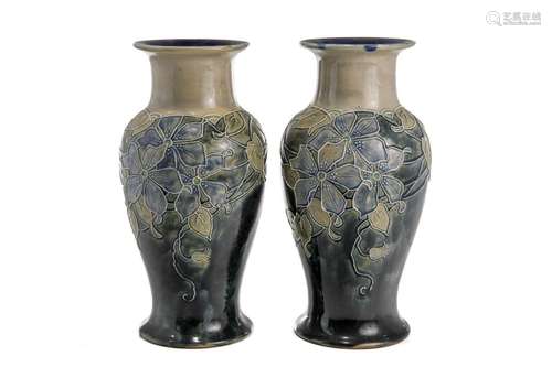 PAIR OF ROYAL DOULTON VASES