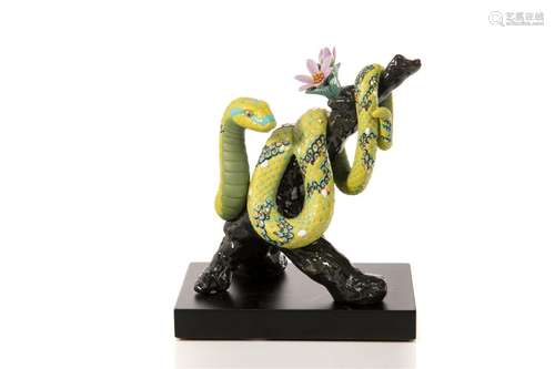 LIMITED EDITION LLADRO PORCELAIN SNAKE FIGURE