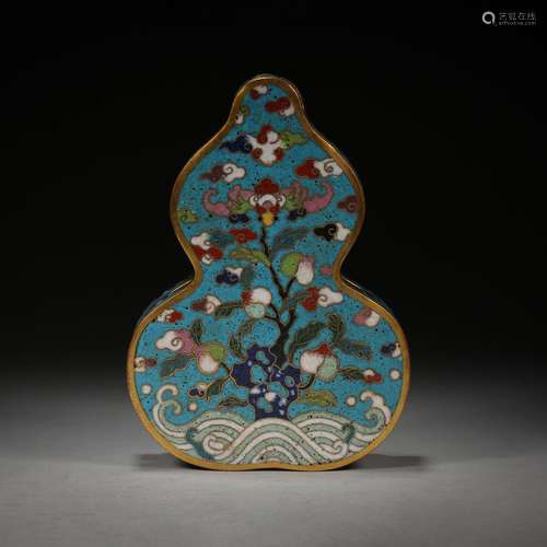 Qing Dynasty,Cloisonne Flowers Powder Box