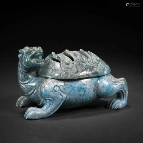 Ming Dynasty or Before,Hetian Jade Beast