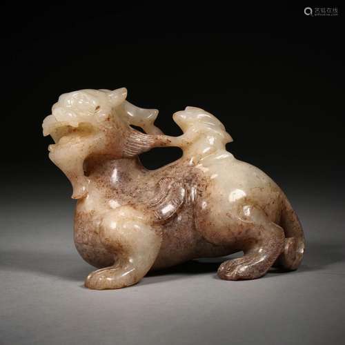 Ming Dynasty or Before,Hetian Jade Beast