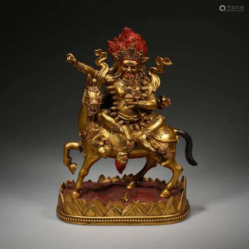 Qing Dynasty,Gilt Auspicious Mother