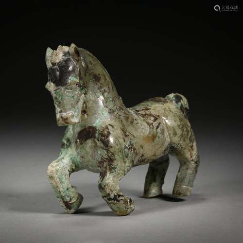 Ming Dynasty or Before,Hetian Jade Horse