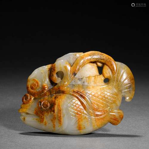 Ming Dynasty or Before,Hetian Jade Fish