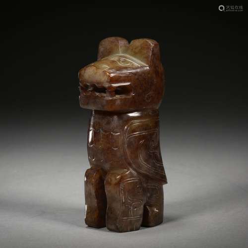 Ming Dynasty or Before,Hetian Jade Beast