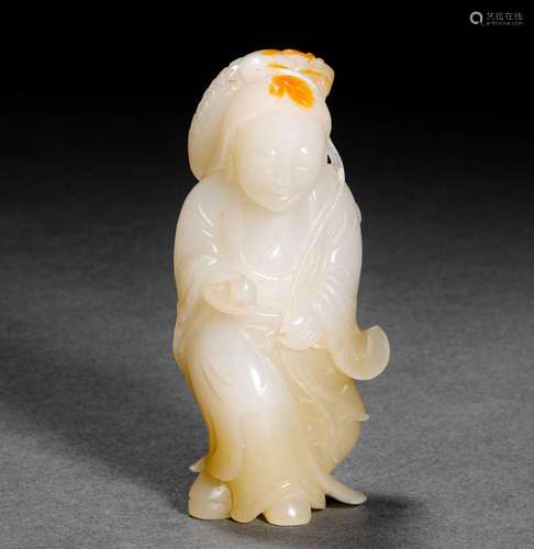 Ming Dynasty or Before,Hetian Jade Man