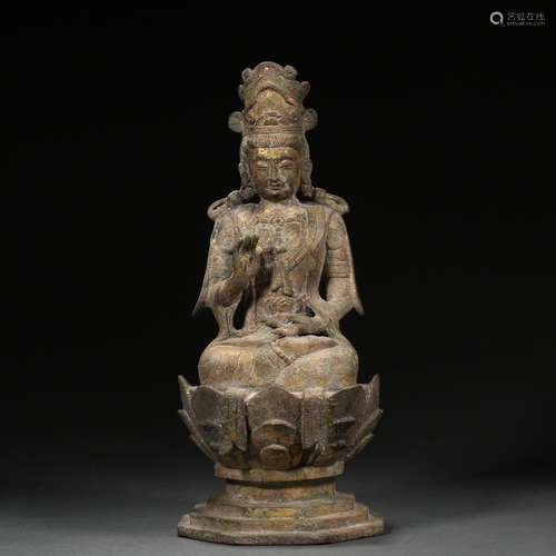 Ming Dynasty or Before,Bronze Guanyin Statue