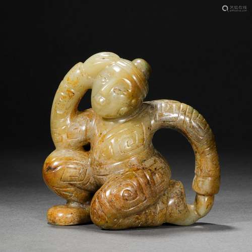 Ming Dynasty or Before,Hetian Jade Man