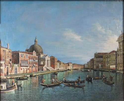 Nach Michele Giovanni MARIESCHI (1710 - 1743). Kanal in Vene...