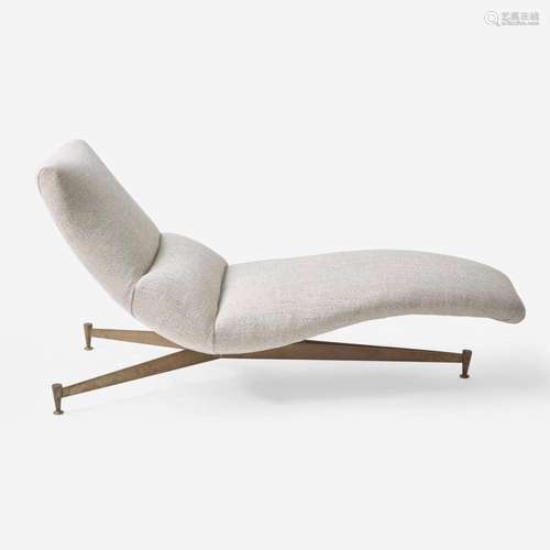 Vladimir Kagan (American, 1927-2016) Upholstered Chaise, Mod...