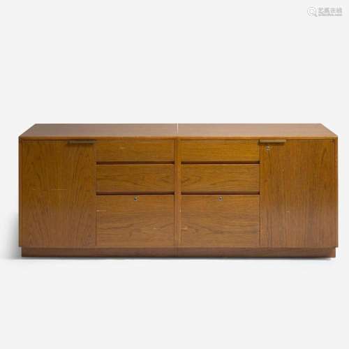 Vladimir Kagan (American, 1927-2016) Oak Credenza, USA, circ...