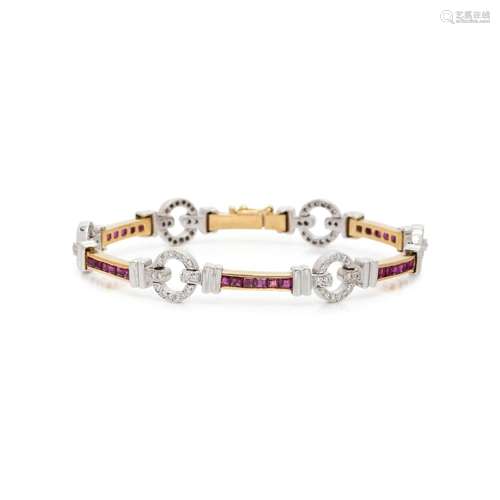 RUBY AND DIAMOND BRACELET