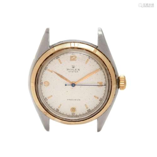 ROLEX, REF. 5025 STAINLESS STEEL AND YELLOW GOLD 'OYSTER...