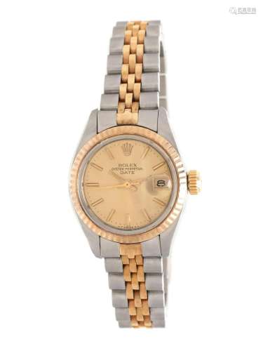ROLEX, REF. 6917, STAINLESS STEEL AND 14K YELLOW GOLD 'O...