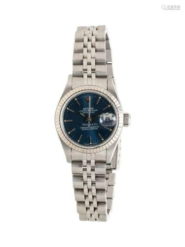 ROLEX, REF. 69174 STAINLESS STEEL 'OYSTER PERPETUAL DATE...