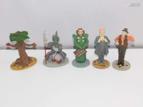 Lot of 5 Franklin Mint Wizard of Oz Figures