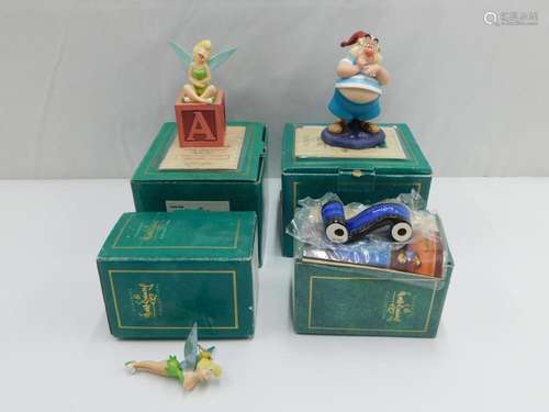 Lot of 4 WDCC Peter Pan Figurines and Ornaments