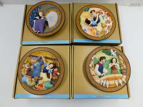 Lot of 4 Walt Disney Snow White and the Seven Dwarfs 3-D Pla...