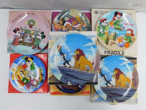 Lot of 7 Walt Disney Collector Plates