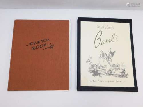 Walt Disney's Bambi Sketch Book Series Hard Cover Book