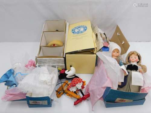 Large Lot of Disney Dolls and Puppets