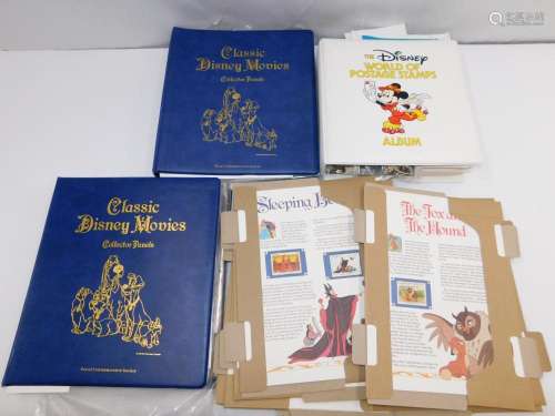 Enormous Lot of Walt Disney Stamps with Collector Books