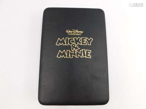 Mickey and Minnie 70th Anniversary Gold Plated Card Set