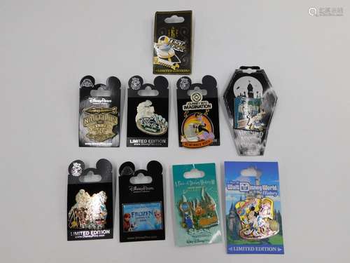 Lot of 9 Disney Attractions Pins