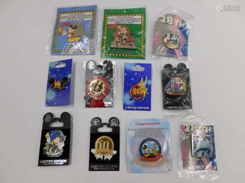 Lot of 11 Mixed Disney Pins