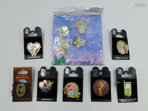 Lot of Tinker Bell Pins including Tinker Bell Set