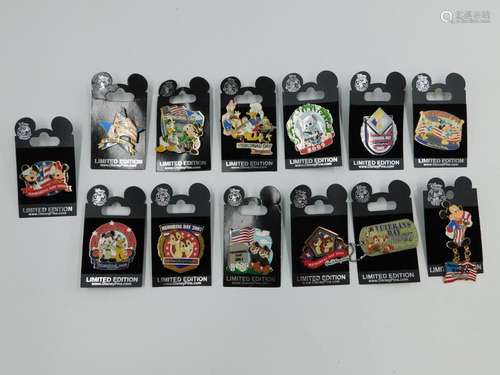 Lot of 13 Limited Edition Disney Memorial and Veteran's ...