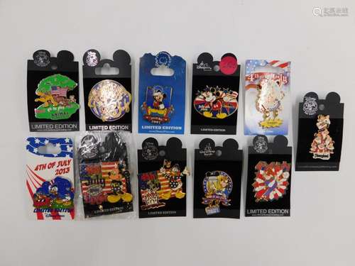 Lot of 11 Disney 4th of July Pins