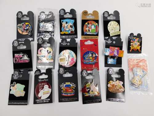 Lot of 17 Mixed Celebration Disney Pins