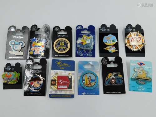 Lot of 12 Disney Vacation/Cruise Line Pins