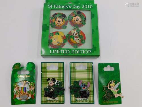 Lot of Disney St. Patrick's Day Pins