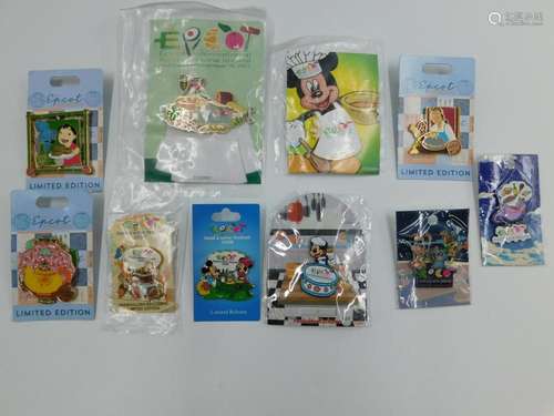 Lot of 10 Epcot International Food & Wine Festival Pins