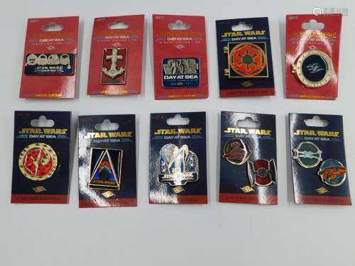 Lot of 10 DCL Star Wars Day at Sea Limited Edition Pins