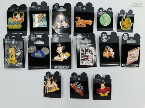 Lot of 15 Mickey Mouse Pins