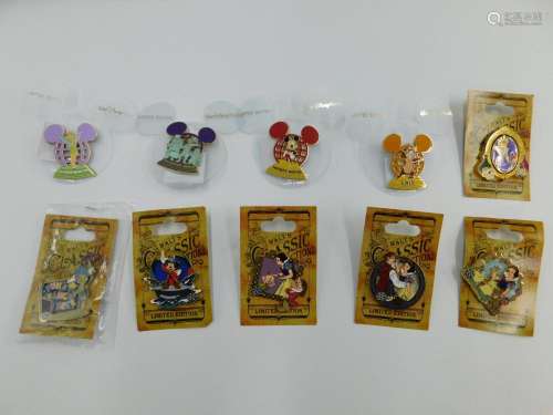Lot of 10 Limited Edition Disney Pins