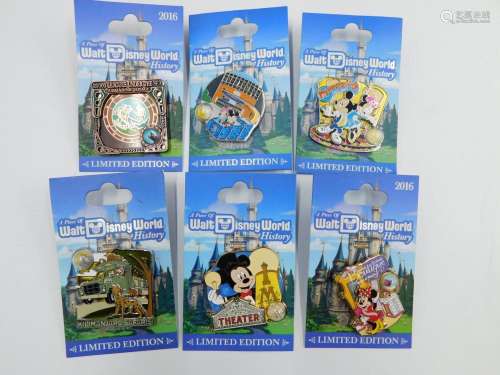 A Piece of Walt Disney World History Limited Edition Pin Lot...