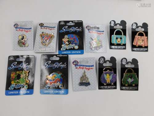 Mixed Lot of 11 Disney Pins