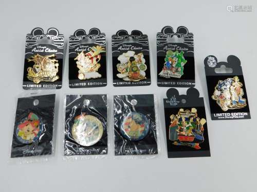 Lot of 9 Disney Pins