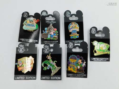 Lot of 7 Attraction Anniversary Limited Edition Pins