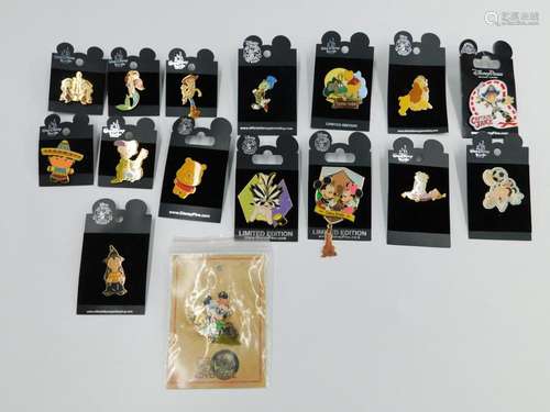 Lot of 16 Disney Character Pins