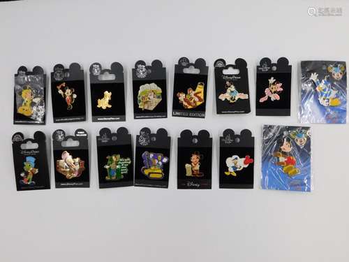 Lot of 15 Disney Character Pins